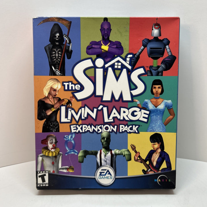 The Sims Livin' Large Expansion Pack (2000) Big Box PC Game Complete