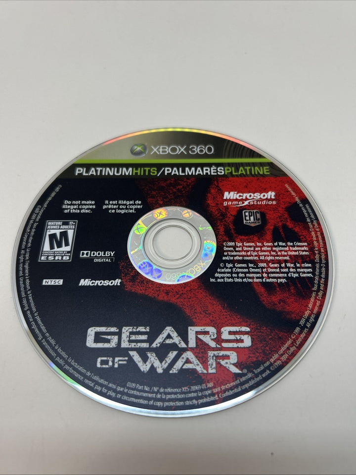 Microsoft Xbox 360 Game - Gears of War - Platinum Hits - Disc Only