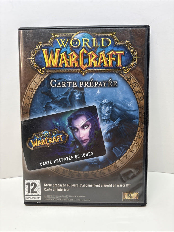 2007 World of Warcraft 60-Day Pre-Paid Game Card Expired Collectible - French