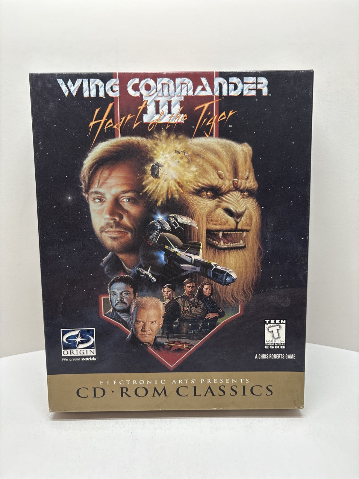 Wing Commander 3 (1994, Origin) - Win 9x/DOS PC - Big Box Complete - 4 Disc Set