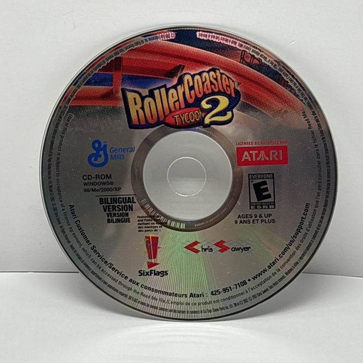 RollerCoaster Tycoon 2 for PC - Disk Only - General Mills Atari
