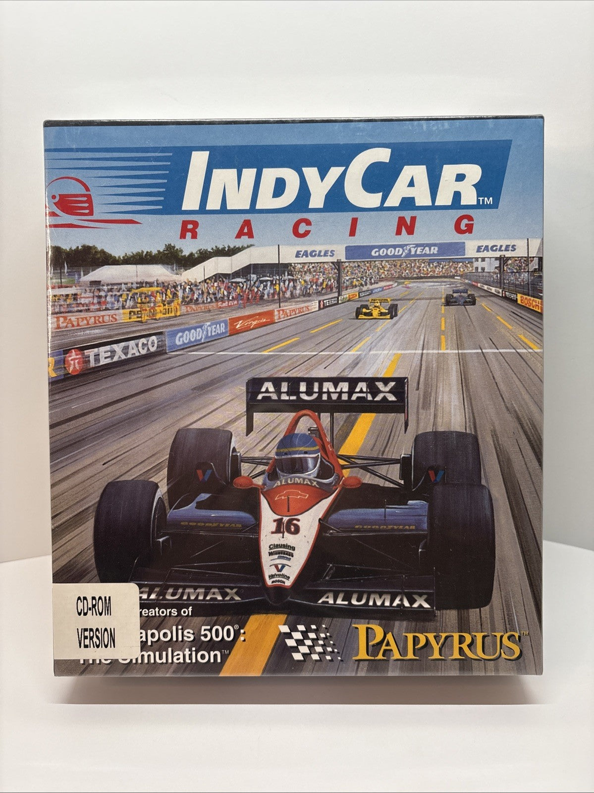 INDY CAR RACING BIG BOX PC GAME CD-ROM NEW FACTORY SEALED PAPYRUS MS-DOS INDYCAR