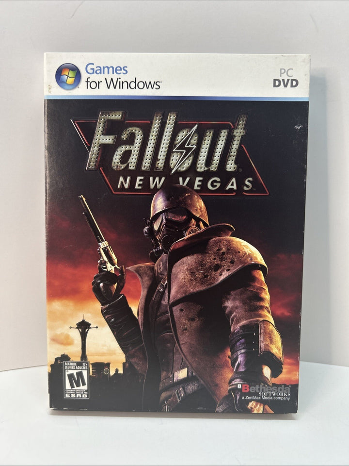 Fallout New Vegas Computer Game Windows PC DVD-ROM Video Game CIB With Sleeve