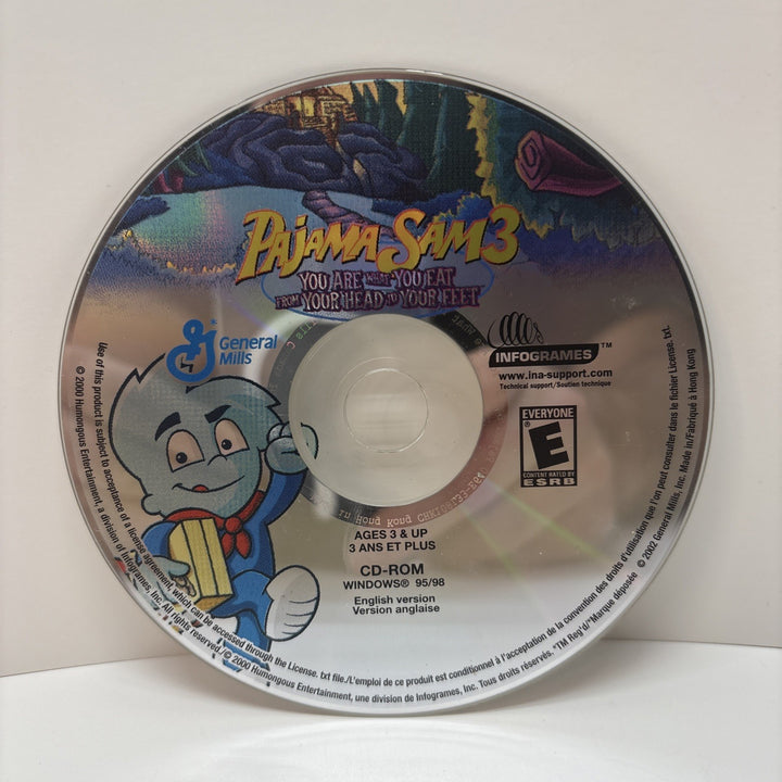 Pajama Sam 3: You Are What You Eat – General Mills DISC ONLY