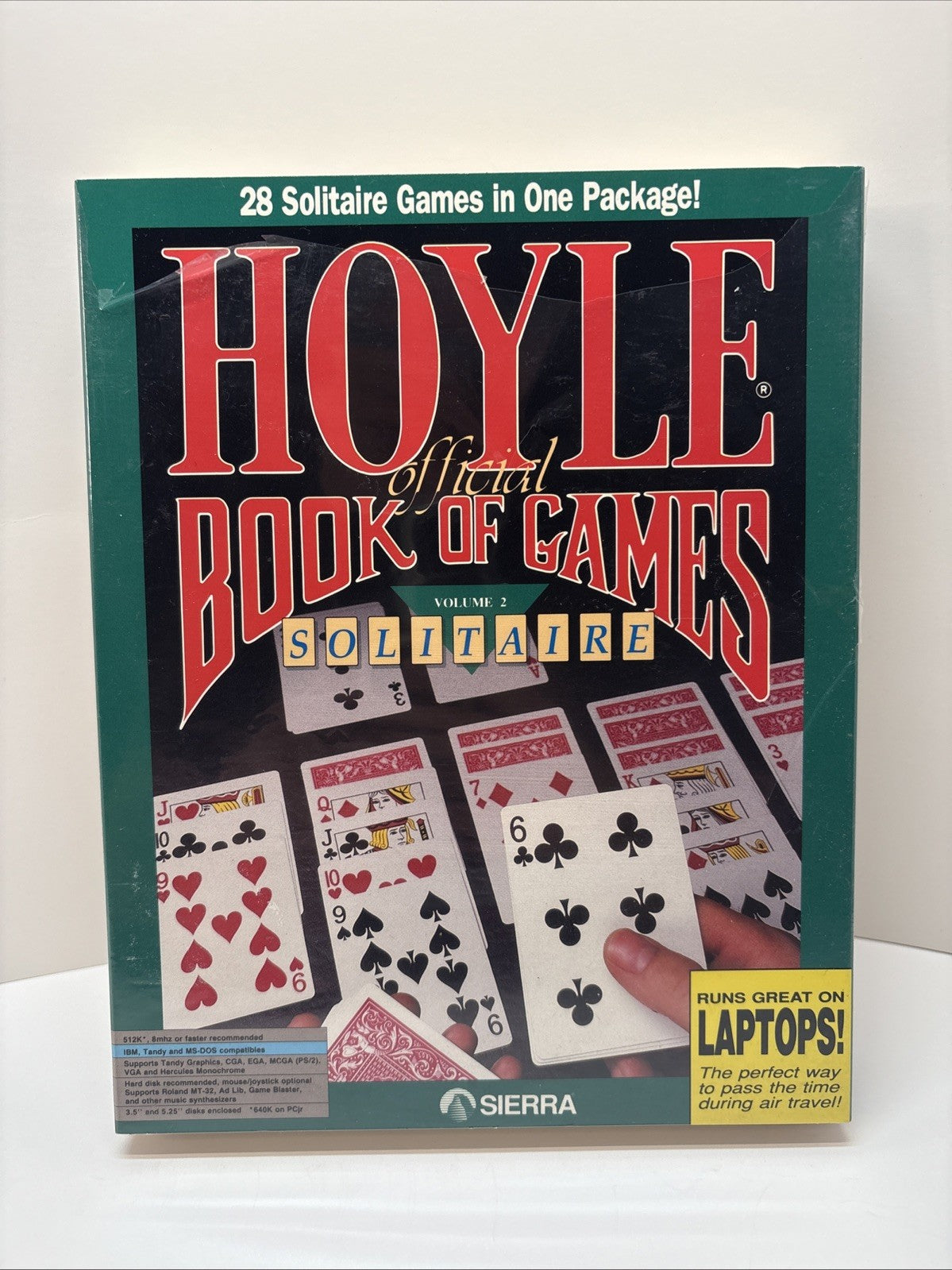 Hoyle Official Book of Games: Volume 2 – Solitaire - 3.5 And 5.25” Disks - DOS