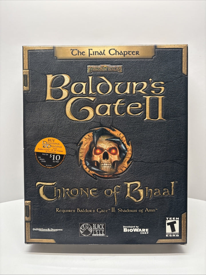 Baldur's Gate II: Throne of Bhaal - Big Box PC Game - Mint