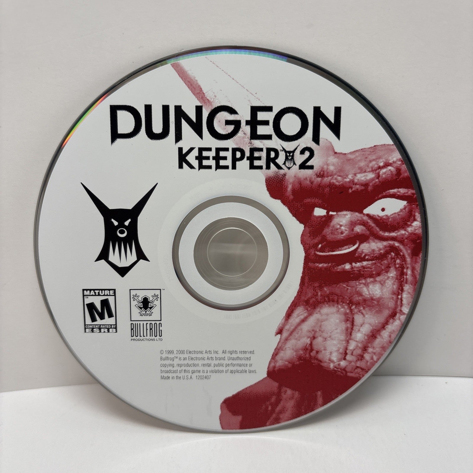 Dungeon Keeper 2 (1999) PC CD-ROM Disc In Jewel Case