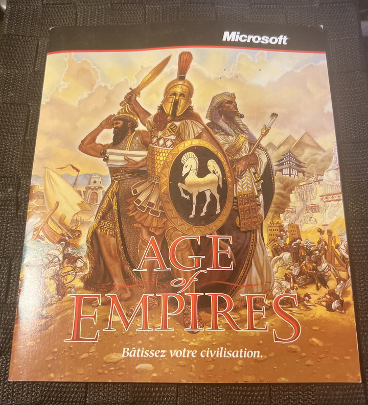 Microsoft Age of Empires Game MANUAL ONLY 1997 - FRENCH