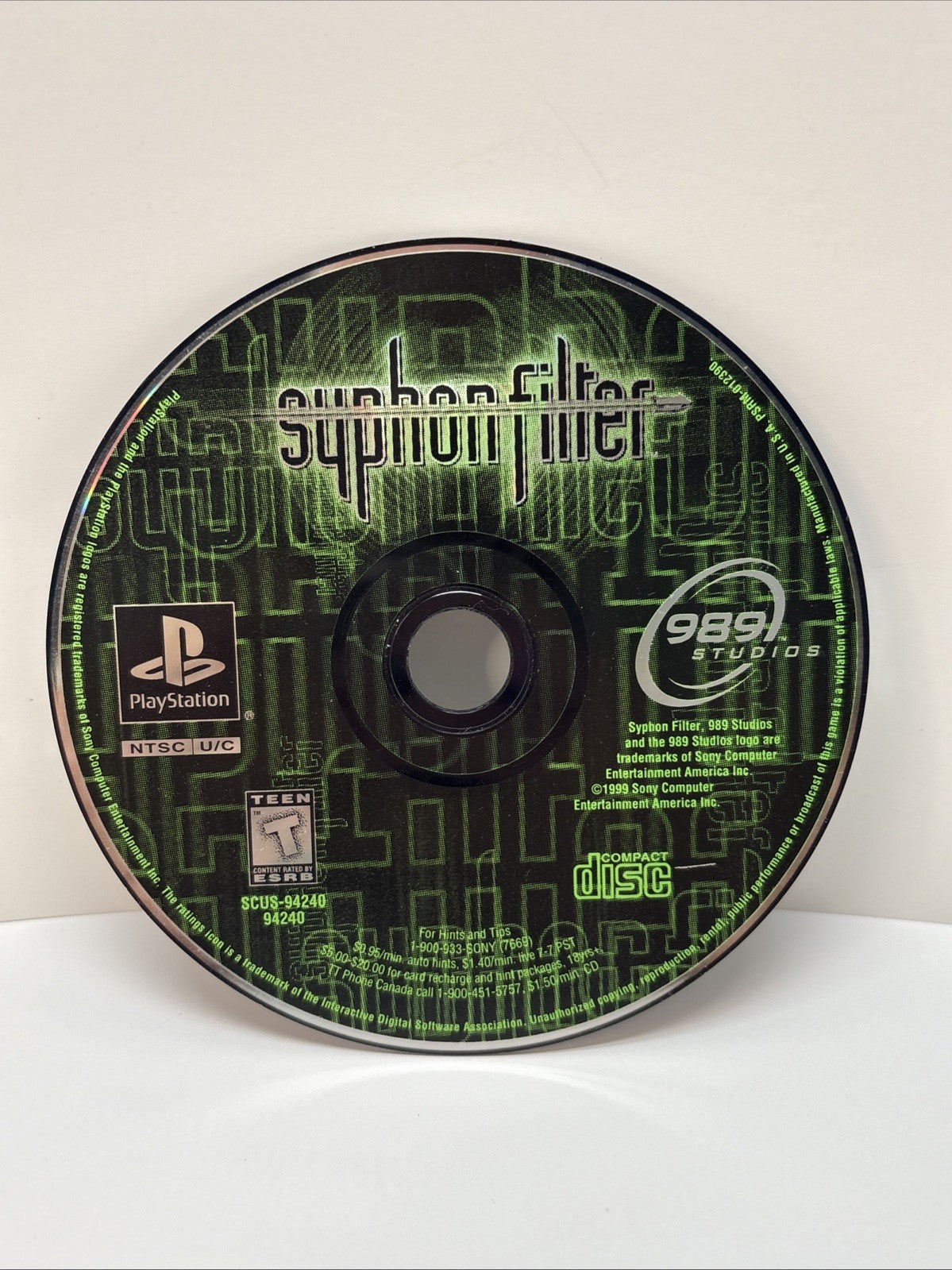 Syphon Filter (Sony PlayStation 1 PS1, 1999) Disc Only