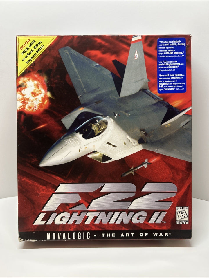 F22 Lightning 2 Novalofic The Art Of War Flight Simulation (Full Content Of Box)