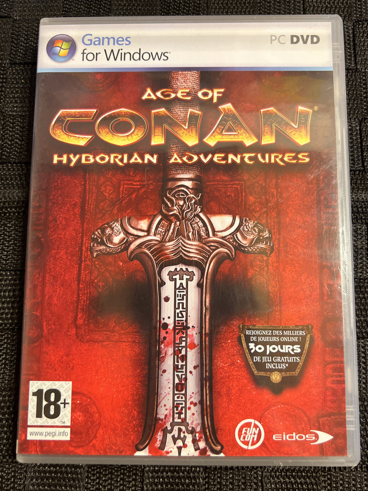 Age of Conan: Hyborian Adventures (PC, 2008) Complete CIB – French EU