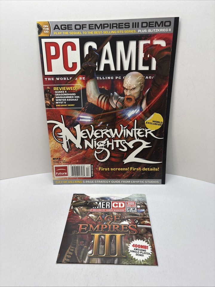 PC Gamer Magazine Issue 143 December 2005 Build Your Dream Rig with Demo Disc