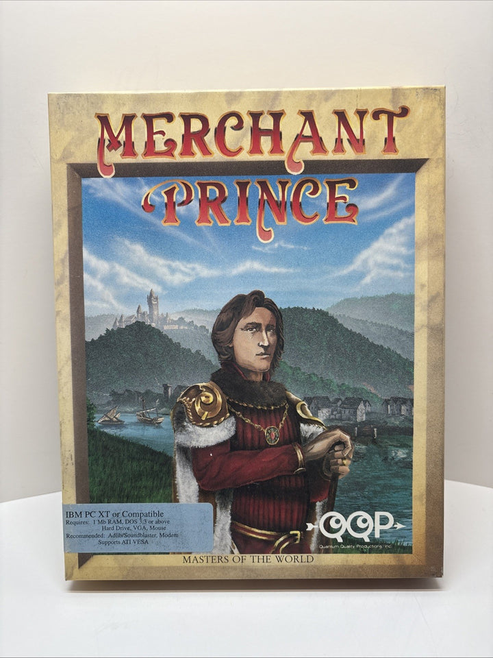 Merchant Prince (1993) IBM PC Big Box – Complete CIB – Strategy Trading Game
