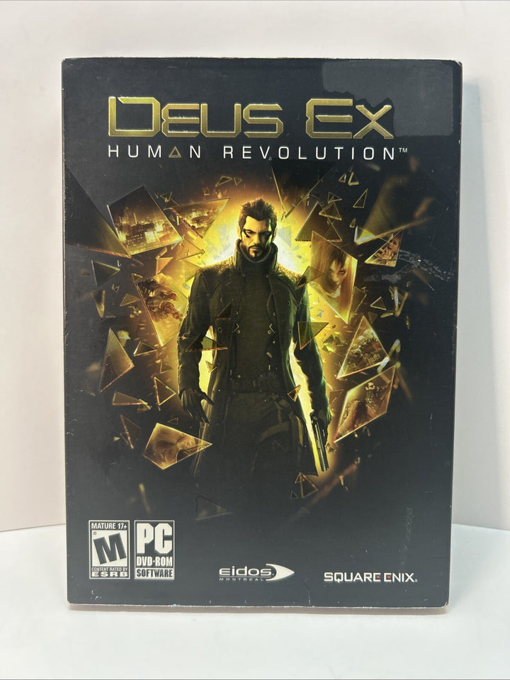 Deus Ex: Human Revolution (PC, DVD-ROM, 2011) Complete, CIB, With Cover Sleeve