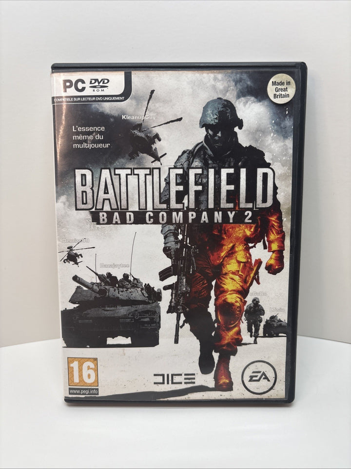 Battlefield: Bad Company 2 (PC, 2010) French Français - No Manual