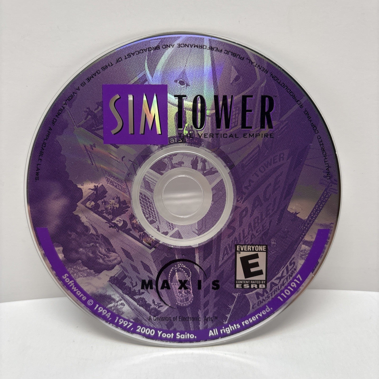 Sim Tower The Vertical Empire (PC, 1994) Disc only CD-ROM