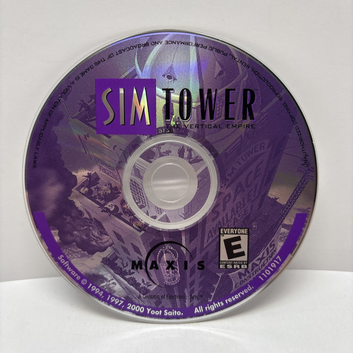 Sim Tower The Vertical Empire (PC, 1994) Disc only CD-ROM