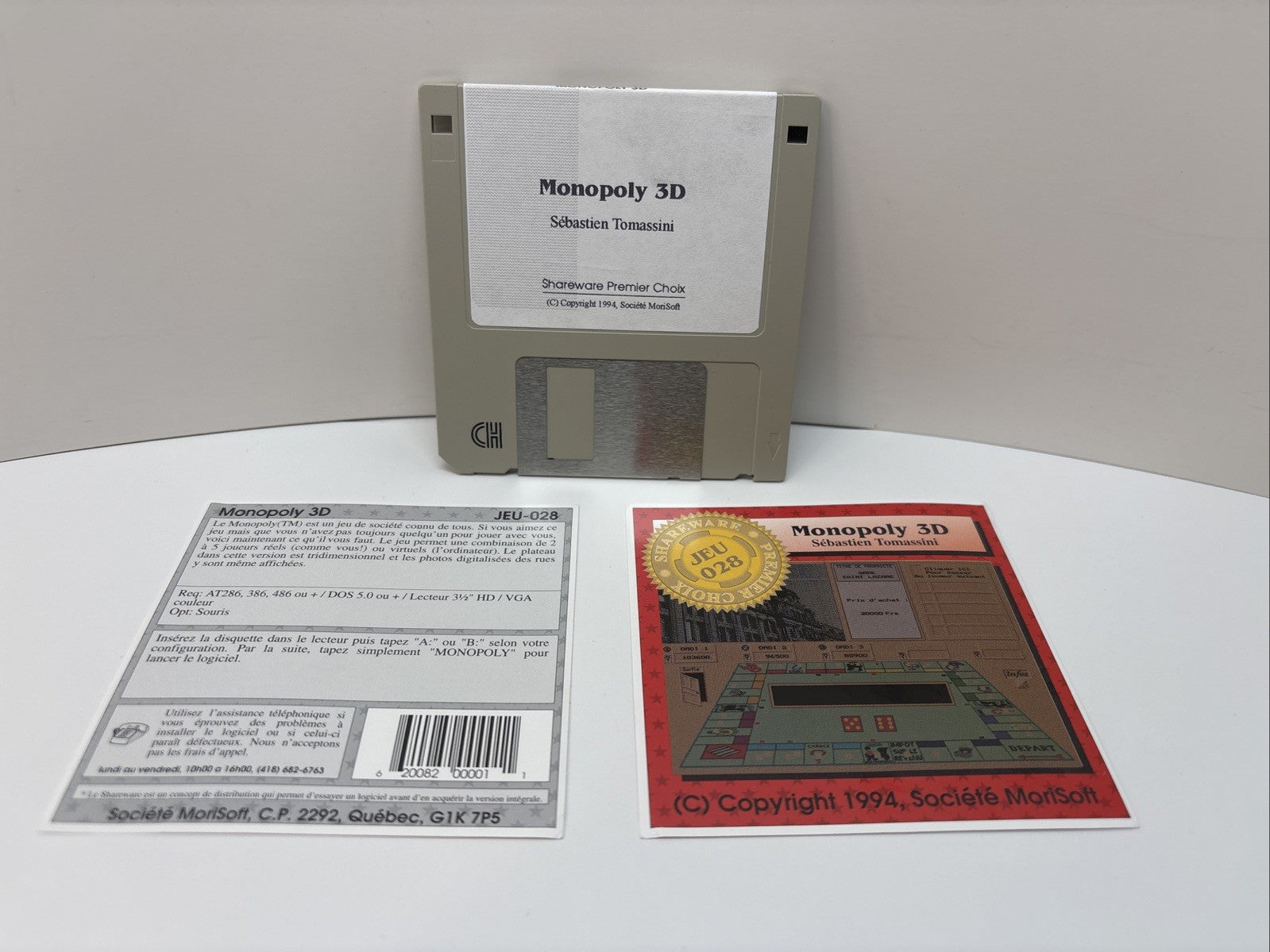 Monopoly 3D Shareware PC - Floppy Disk - 1993