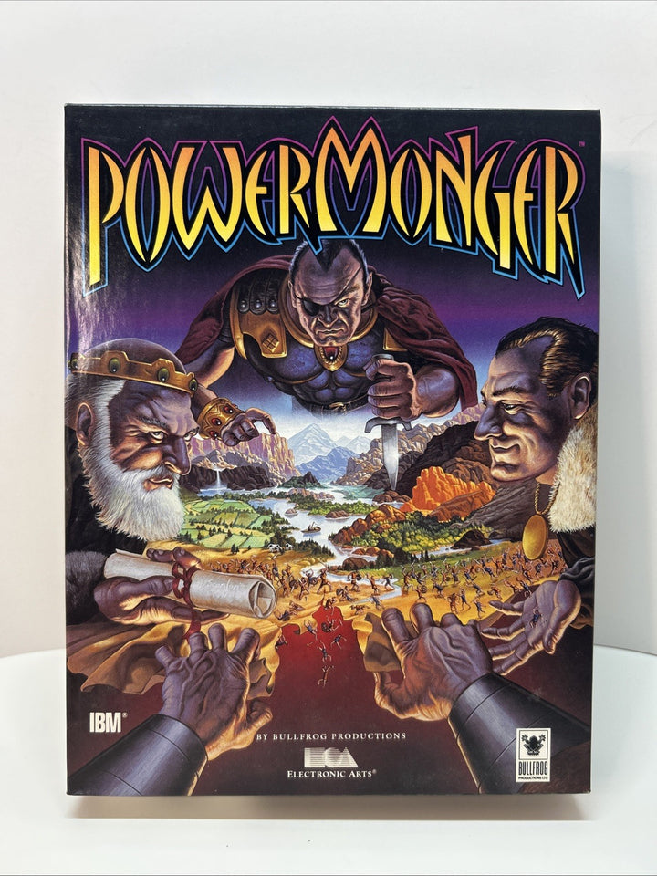 POWERMONGER BIG BOX IBM PC 3.5” And 5.25” Floppies - Electronic Arts