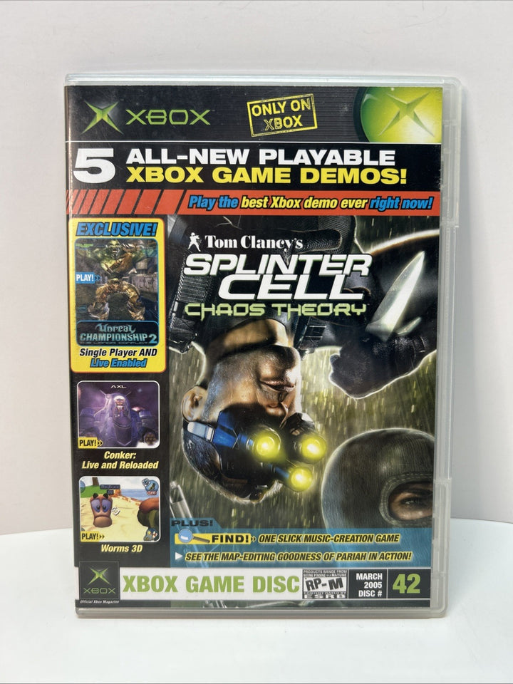 Official Xbox Magazine Demo Disc #42 March 2005 Splinter Cell Chaos Theory