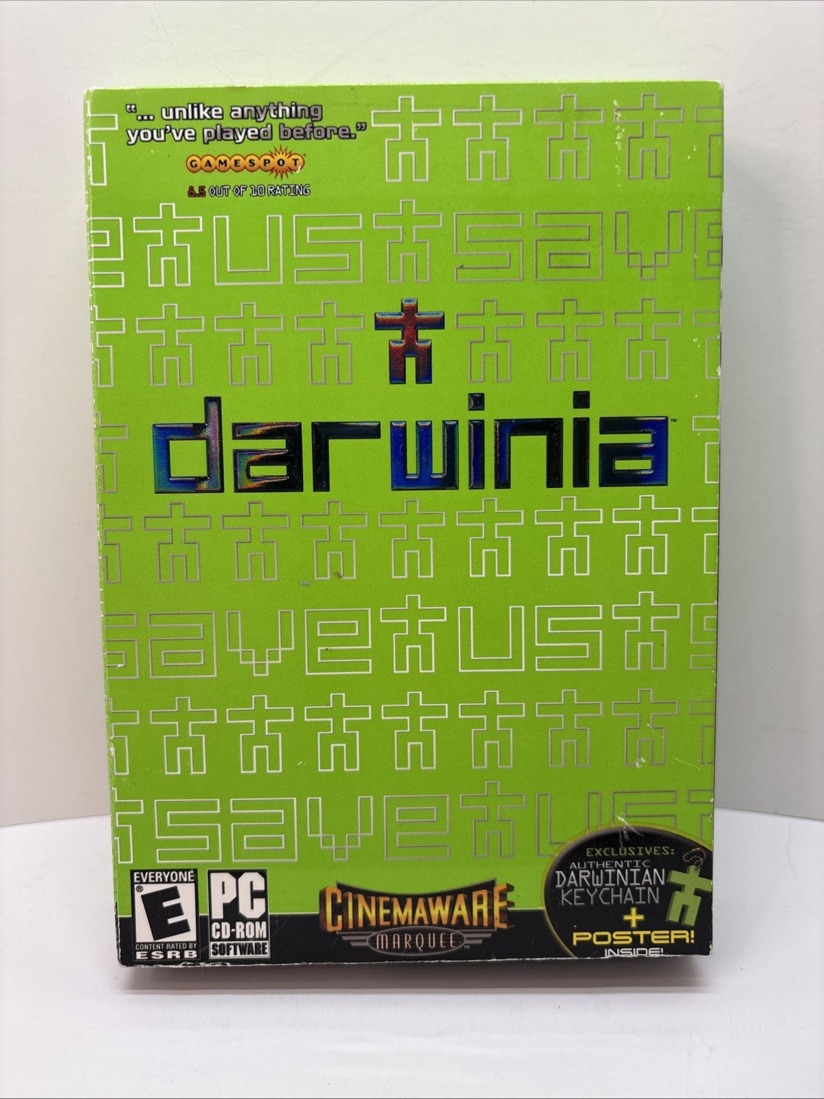 Darwinia PC Game 2006 - Cinemaware With Poster And Keychain Cib - Sealed Disc