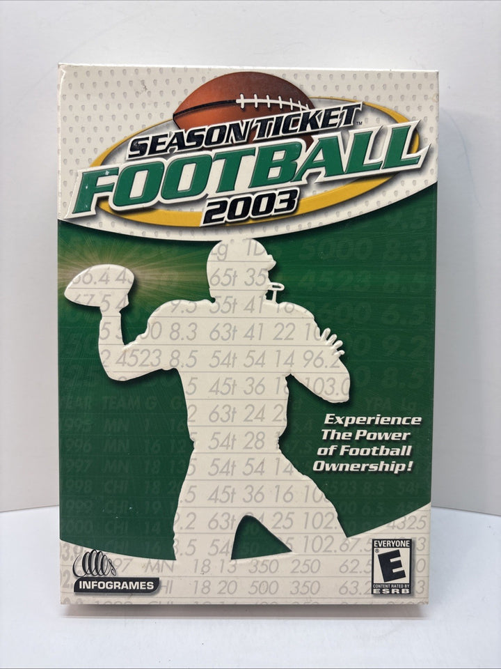 Season Ticket Football 2003 for PC  BOXED NEW SEALED