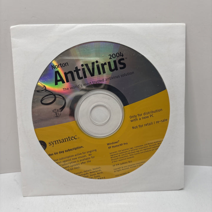 Norton AntiVirus 2004 CD Symantec Windows XP Pro 2000 98