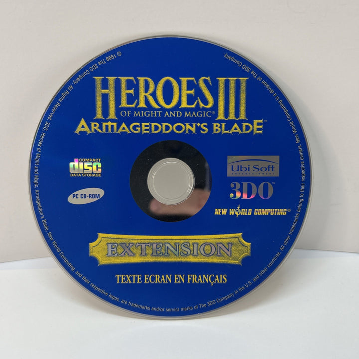 Heroes Of Might And Magic III - Armageddon's Blade - PC CD-ROM -Disc only French