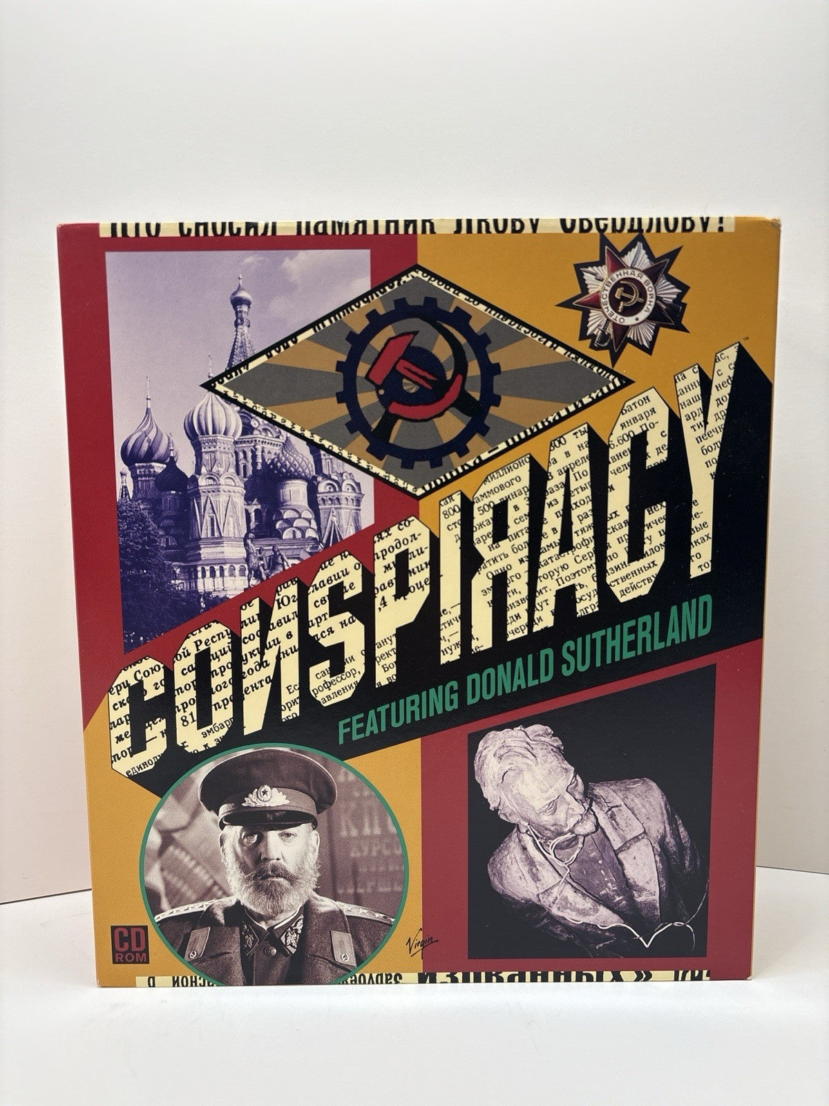 Conspiracy PC Big Box – Complete – Featuring Donald Sutherland – CD-ROM – Virgin
