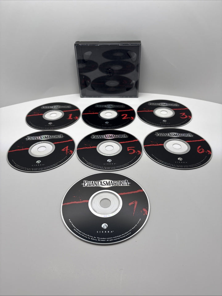 Phantasmagoria Sierra 1995 PC Games 7 Discs Nice Condition - Roberta Williams