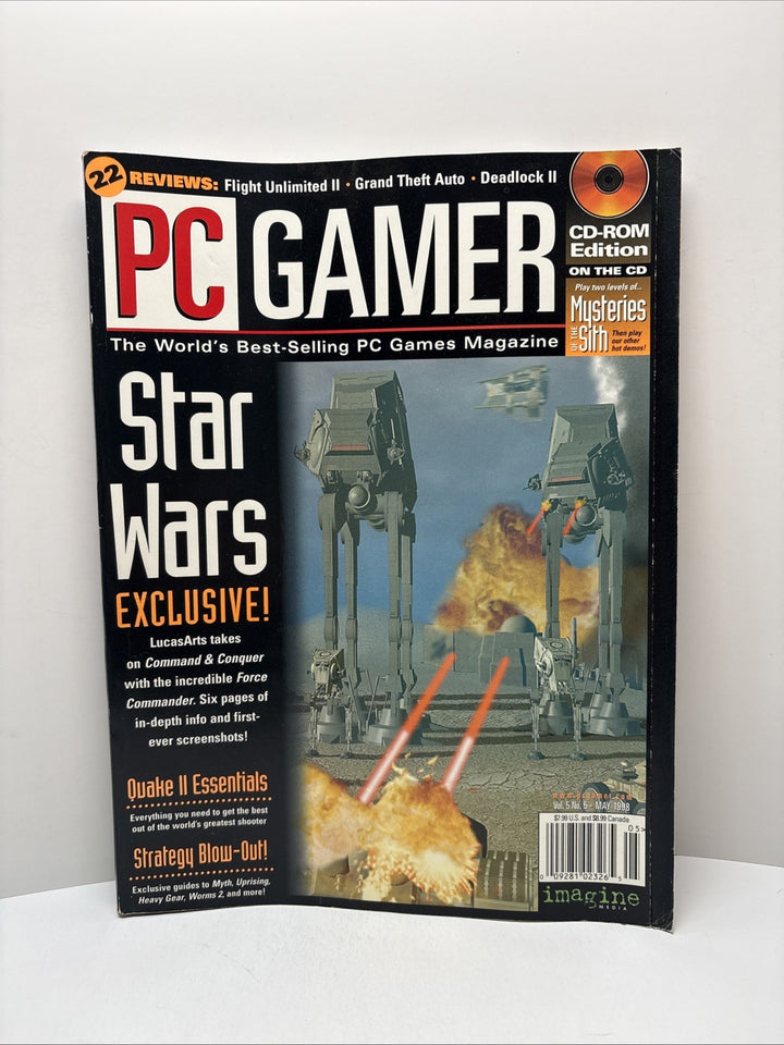 PC Gamer Magazine Vol. 5 No. 5 MAY 1998 - Star Wars Exclusive!