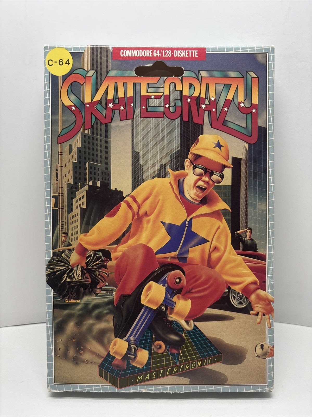 SkateCrazy (1989) Mastertronic Commodore 64 128 Vintage Skate Crazy