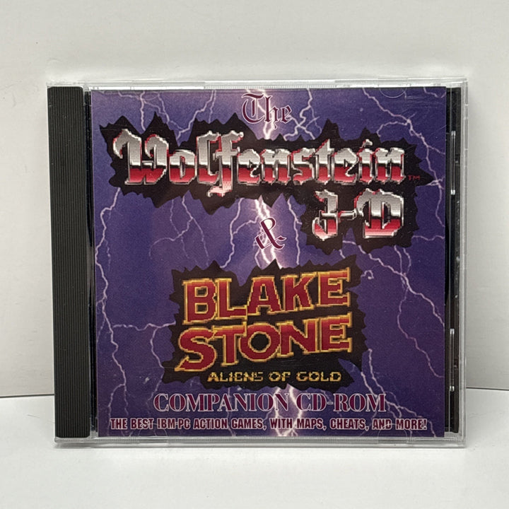Wolfenstein 3-D Blake Stone Aliens Of Gold IBM PC CD ROM RARE COVER Apogee
