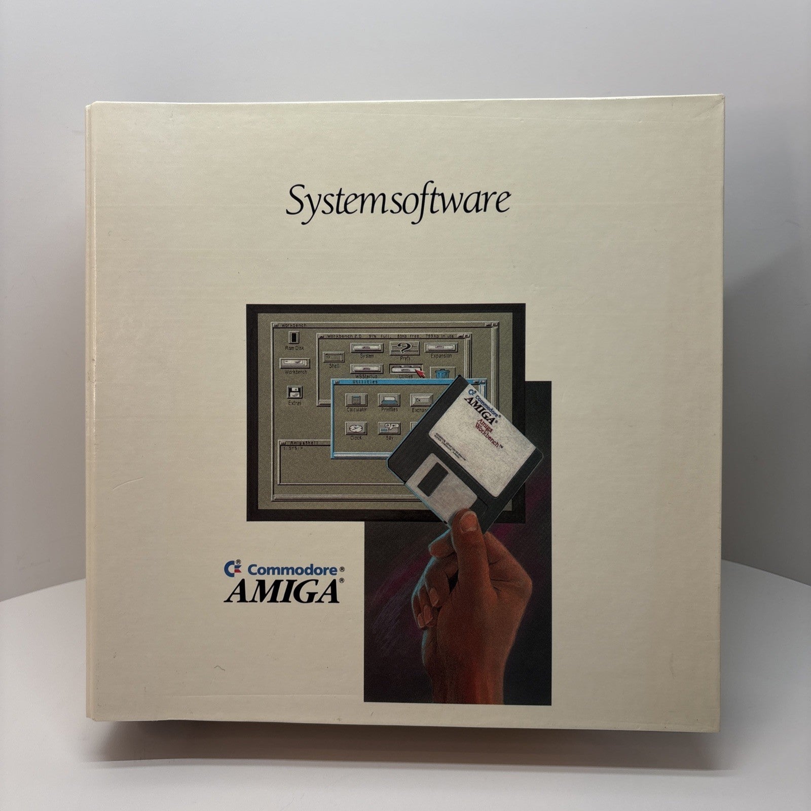 Commodore Amiga System Software 2.04 Manual & Software Workbench Amiga DOS ORIG.