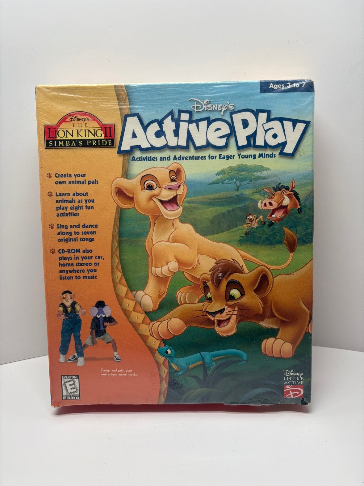 Disney Active Play The Lion King II Simbas Pride PC CD-ROM Sealed Big Box 1998