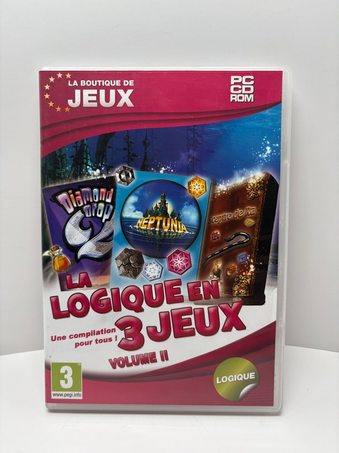 La Logique en 3 Jeux Volume II PC CD-ROM FR Edition DVD Case Tradewest 2010