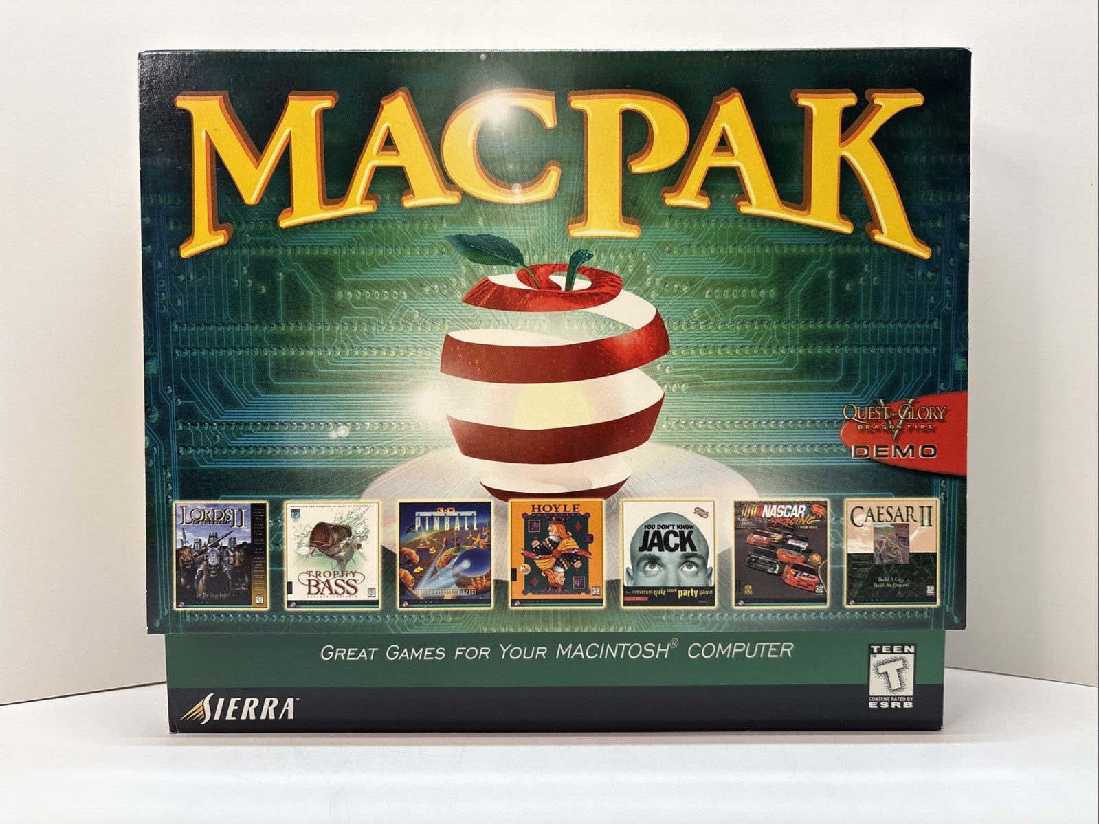 Sierra MACPAK Big Box Macintosh – 7 Games + Quest for Glory V Demo CIB