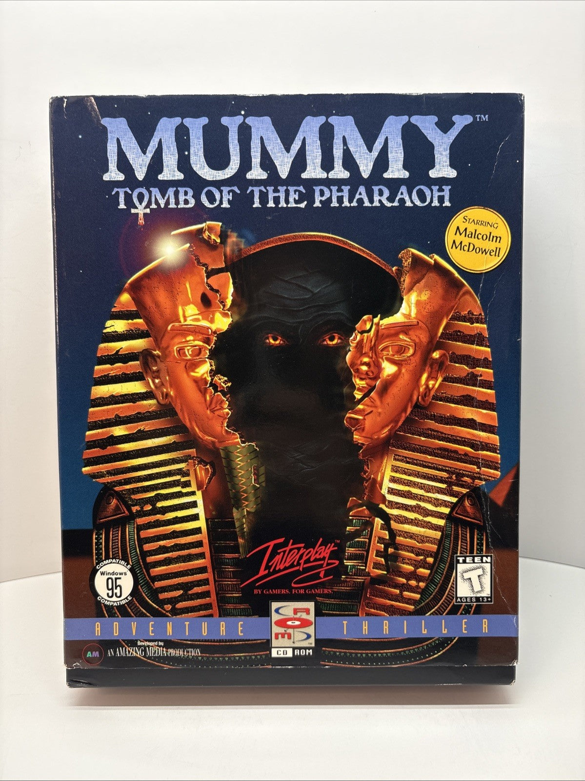 MUMMY: TOMB OF THE PHARAOH IBM-PC CD-ROM Game 1996 Big Box Interplay