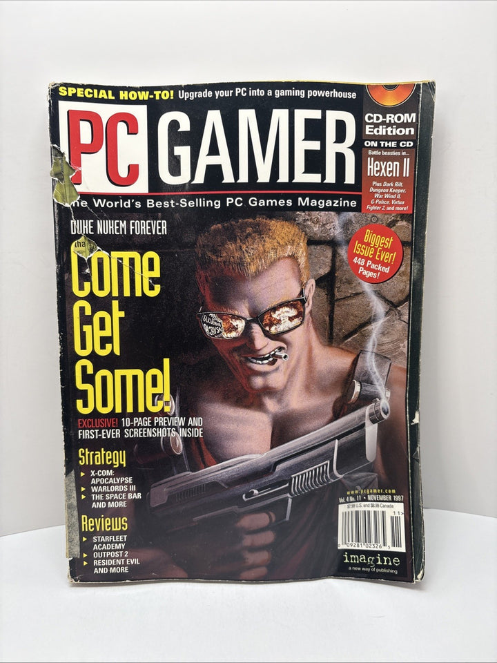 PC Gamer Magazine November 1997 - Come Get Some! Duke Nukem Forever