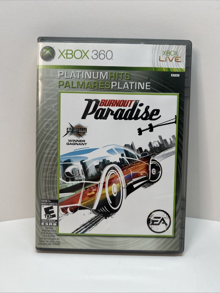 Burnout Paradise Platinum Hits (Microsoft Xbox 360, 2009) - CIB
