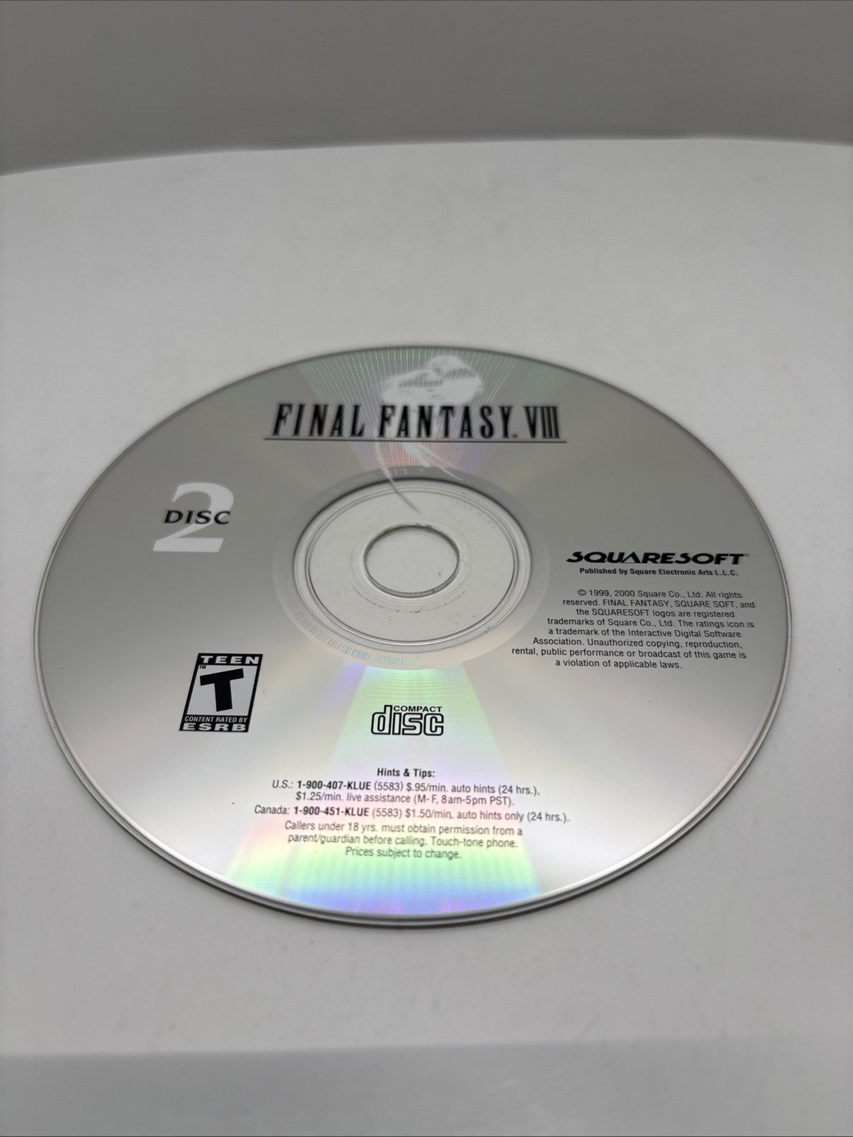 Final Fantasy VIII 8 PC CD-ROM - Replacement Disc #2 Only