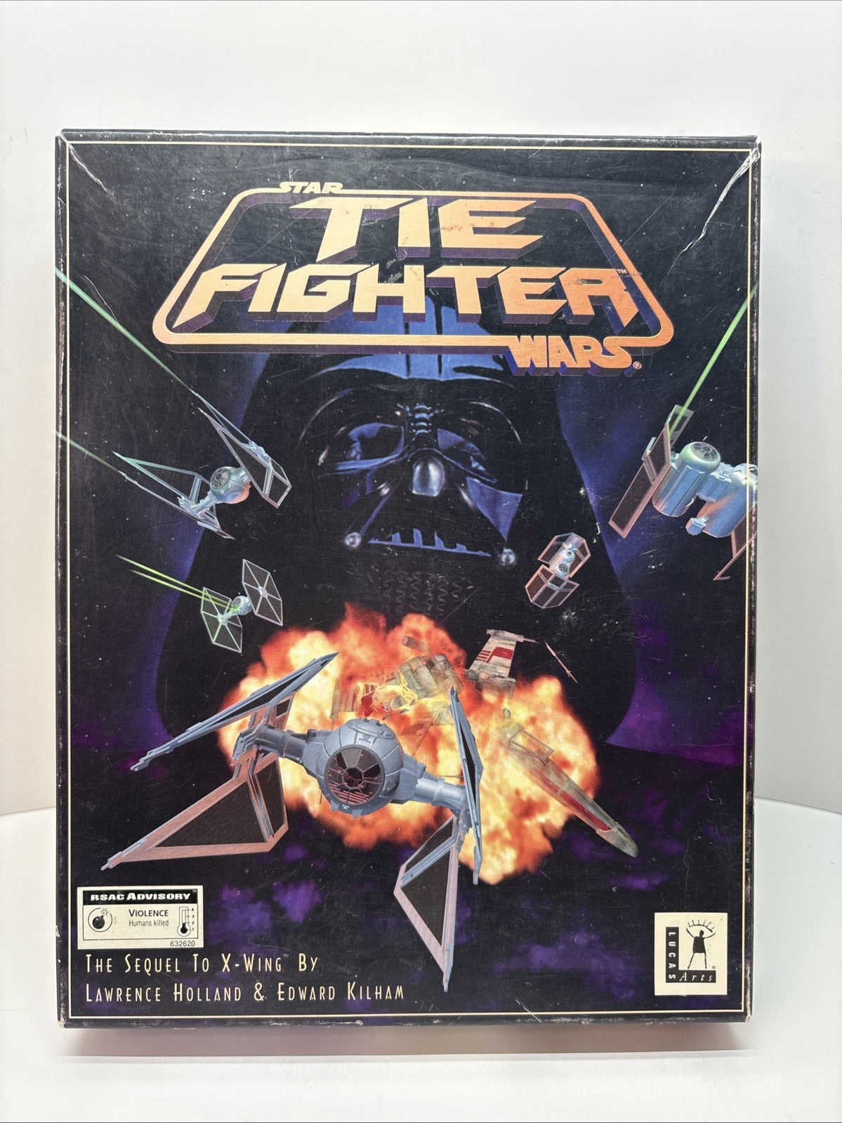Star Wars Tie Fighter (1994) Big Box PC 3.5” Disk Complete Lucas Arts