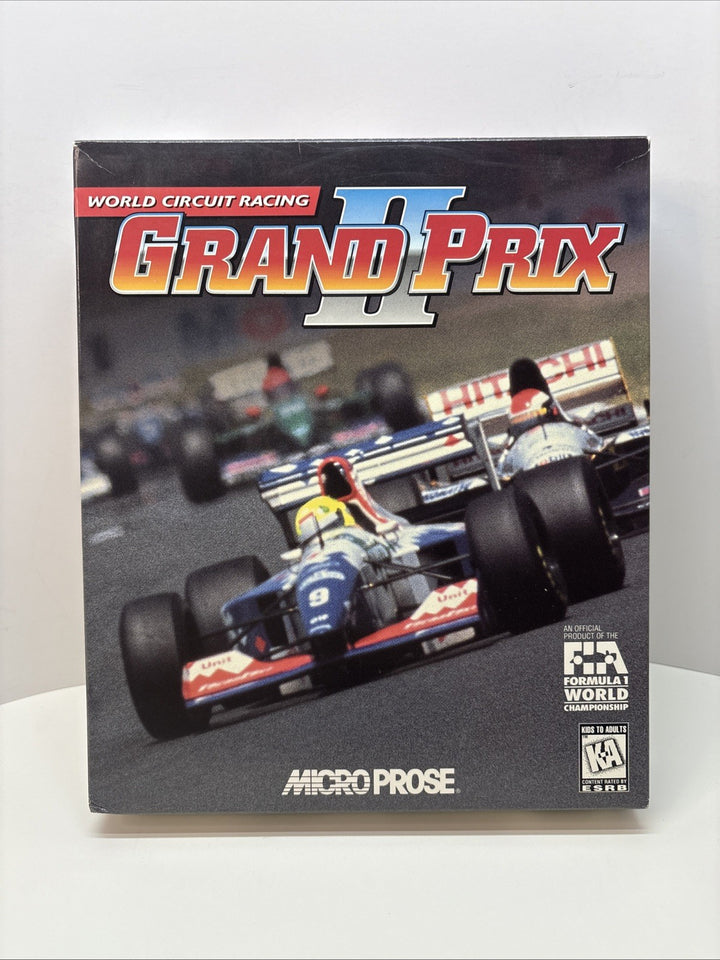 Grand Prix II 2 (1996) Microprose PC CD-ROM Big Box Racing Video Game