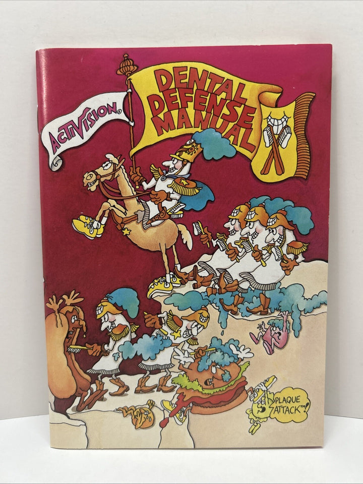 Dental Defense Activision Instruction Manual 1983 Like New Condition