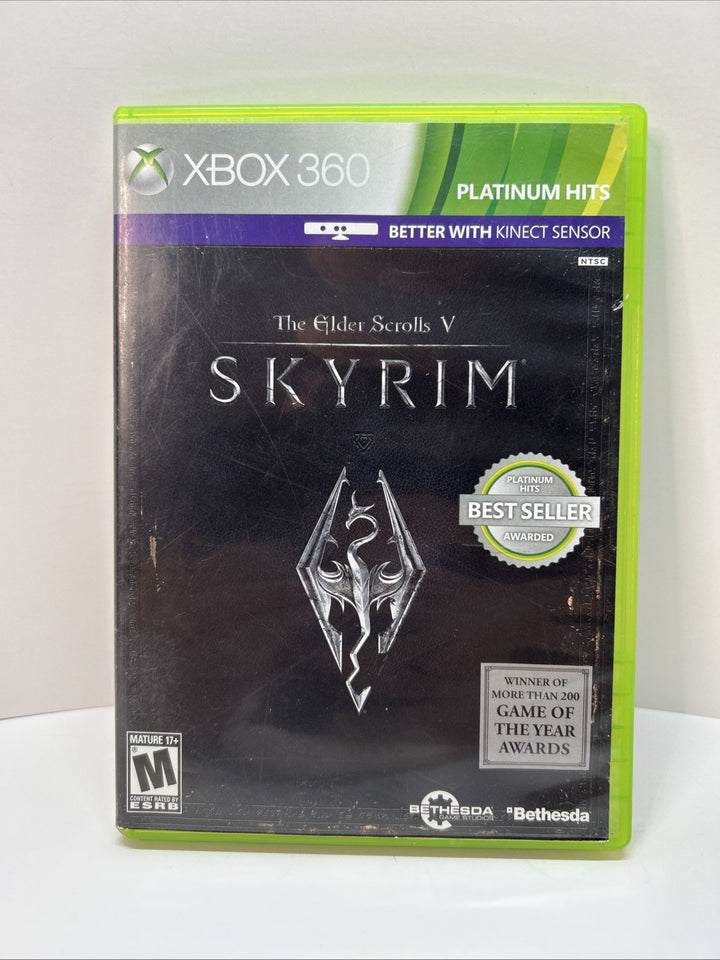 The Elder Scrolls V: Skyrim (Platinum Hits) Xbox 360 (Brand New Factory Sealed U