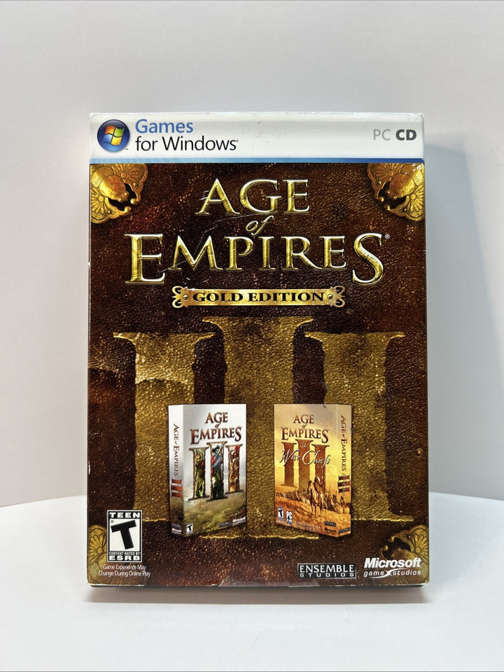 Age of Empires 3 Gold Edition  (PC CD-ROM Video Game)  complete with Manual