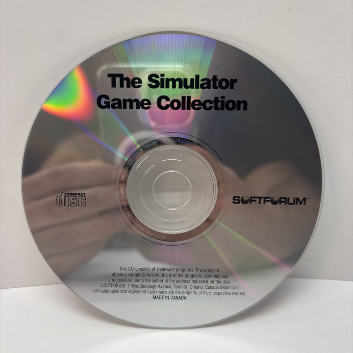 The Simulator Game Collection PC CD-Rom Disc Softforum Made In Canada