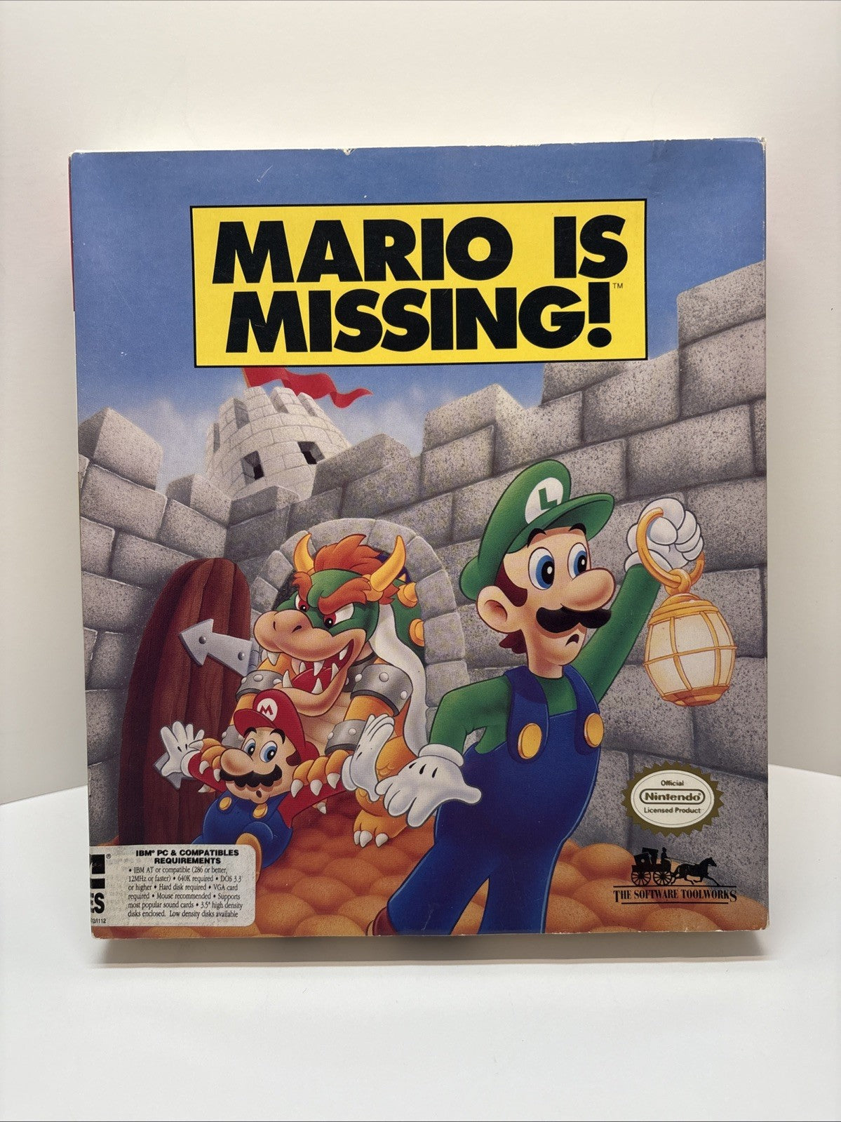 Mario is Missing! (PC, USA, 3.5" Floppy)  IBM Computer Video Game CIB Inserts