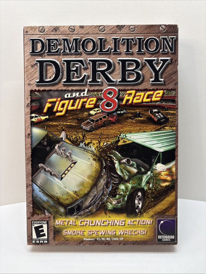 Demolition Derby and Figure 8 Race (2002) PC CD-ROM Small Box - New Sealed