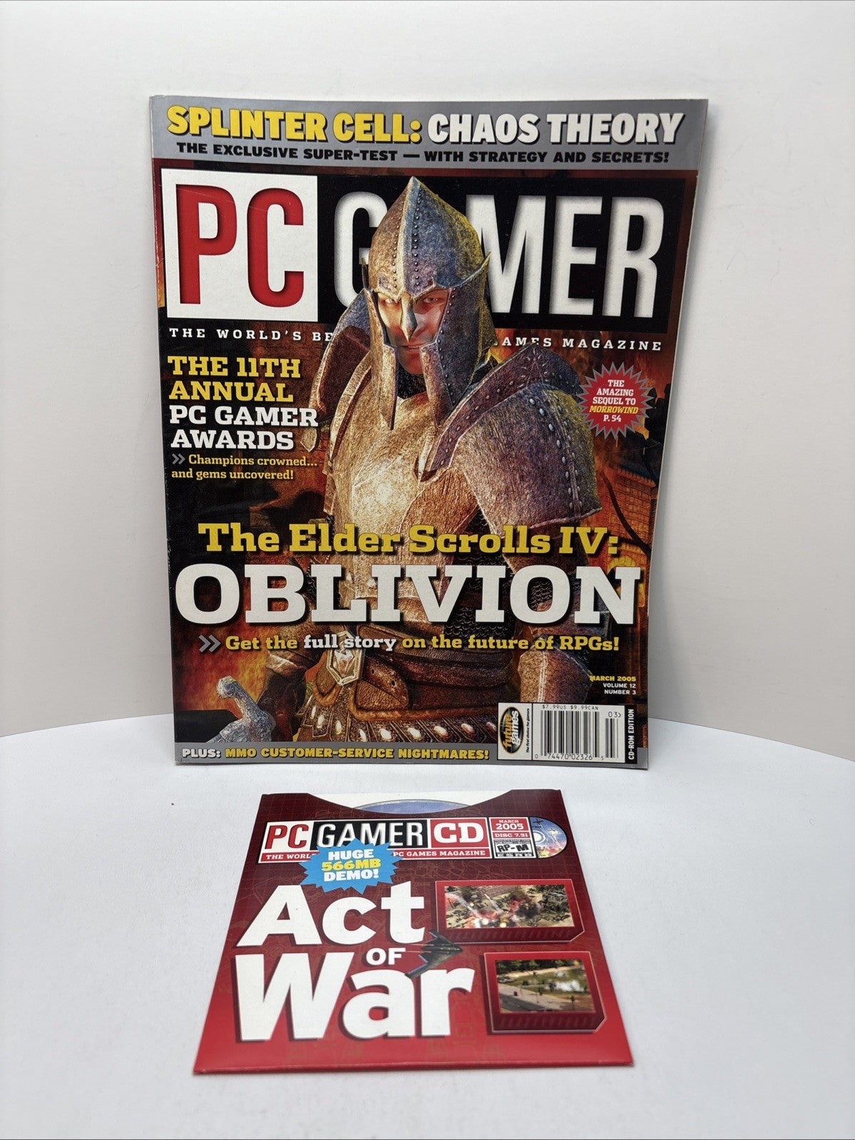 PC GAMER  Magazine March 2005  #134 Oblivion - With Demo Disc